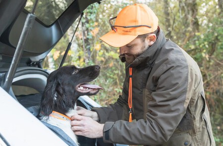 Collar Perro Caza Solognac 500 Naranja Banda Reflectante Ajustable 1