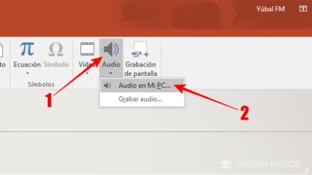 Como insertar audio en power point