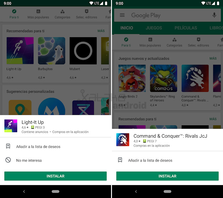 Google Play Store, tres novedades ya disponible para todos: nuevo ...