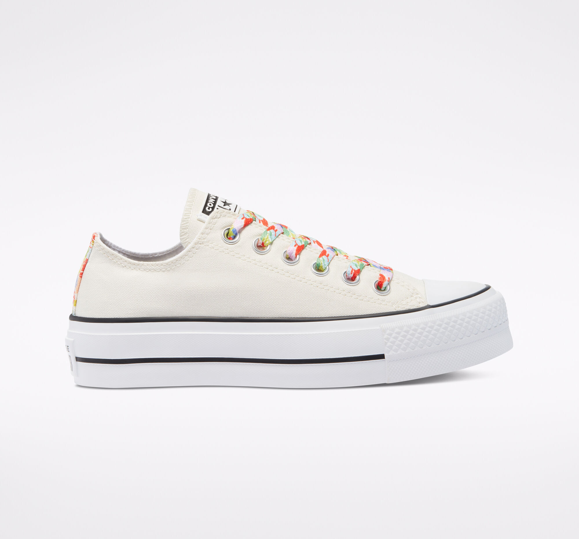 Floral Print Platform Chuck Taylor All Star Low Top