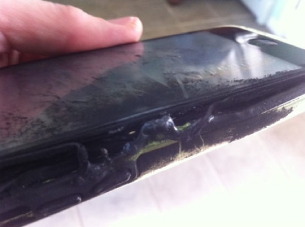 iPhone 5c quemado
