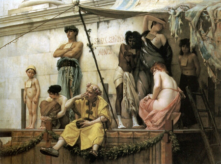Boulanger Gustave Clarence Rudolphe The Slave Market
