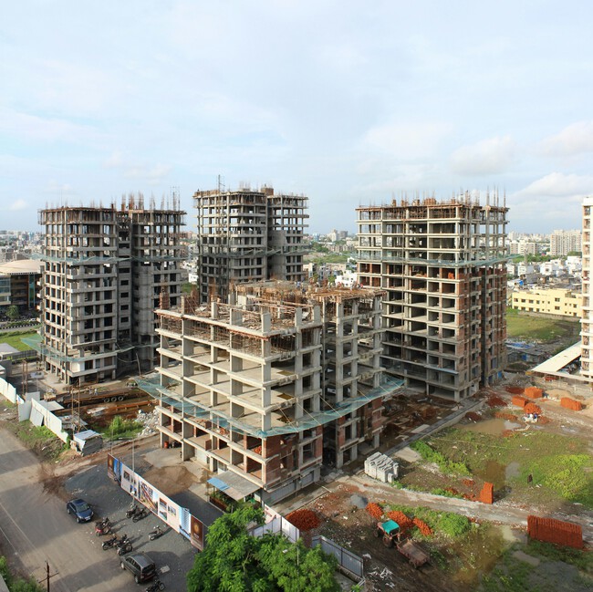 Casas en construcción