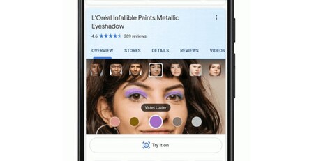 La búsqueda de Google permite probar el maquillaje antes de comprarlo gracias a la realidad aumentada