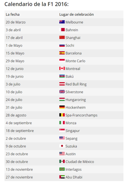 Calendario
