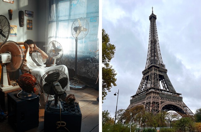 Combinada Hombre Torre Eiffel