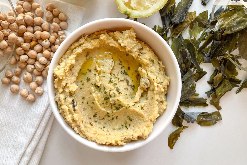 The Marine Version Of Chickpea Puree, With Kombu Seaweed Bullfrag