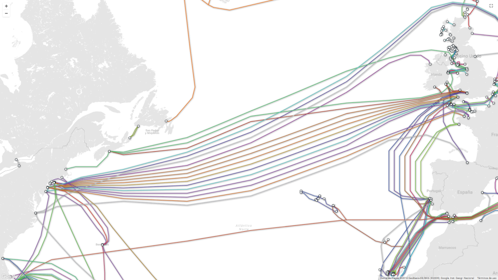 Así es el mapa de todos los cables submarinos que le dan forma a
