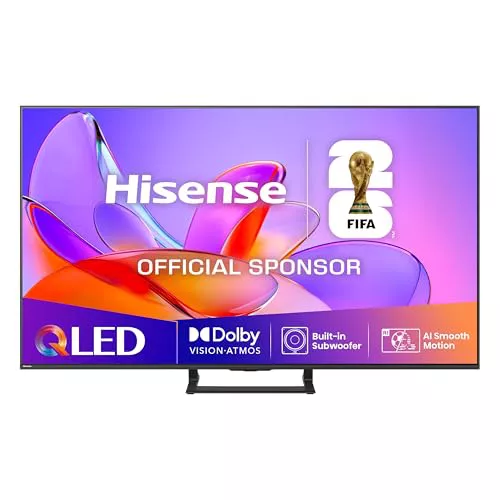 Hisense 75A7Q - QLED Smart TV 75 Pulgadas, Movimientos Suaves IA, Dolby Vision, Dolby Atmos, Subwoofer Integrado, Modo Juego Plus, Modo Deportes IA, Bluetooth & HDMI 2.1, Control por Voz Alexa