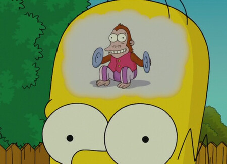 Homer Monkey Think Brain