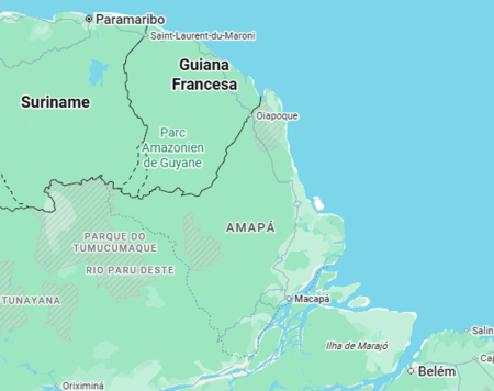 Mapa Guiana