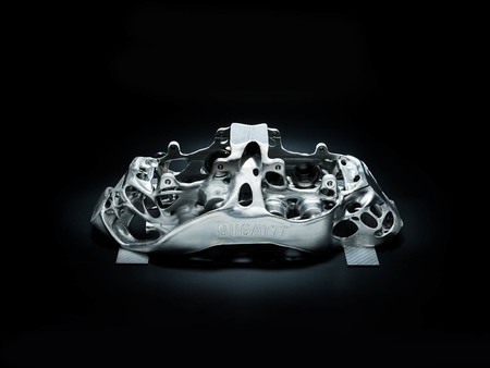 Pinza de freno impresa en 3D para Bugatti Chiron