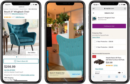 Apple mejora la función de vista rápida con realidad aumentada en Safari