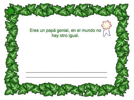 Día del Padre: diplomas para imprimir