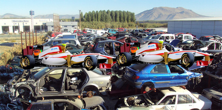 Los restos de HRT, al desguace