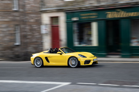 Porsche 718 Spyder en marcha