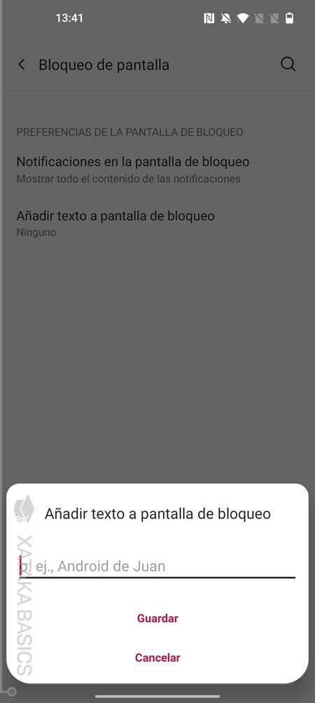 Anade Texto En La Pantalla De Bloqueo