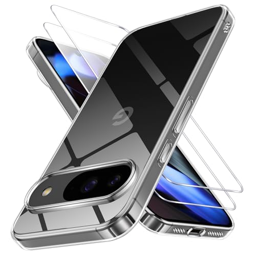 Phoona Case for Google Pixel 9 with 2 Pieces Tempered Glass