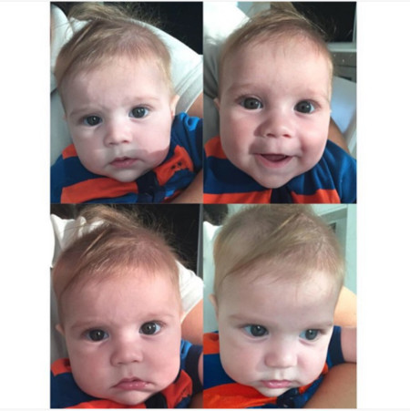 Sasha Piqué, una copia de papi a sus 5 meses