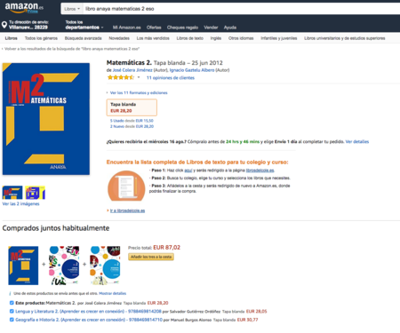 libros de texto por colegio amazon