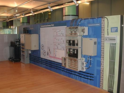 Maqueta de alguna instalación de PLC