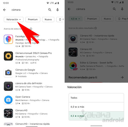 Filtrar Por Valoracion