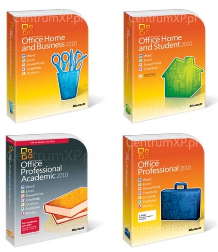 Al descubierto las cajas de las diferentes ediciones de Office 2010
