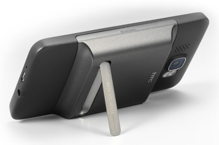 HTC HD2, soporte y batería extendida en uno