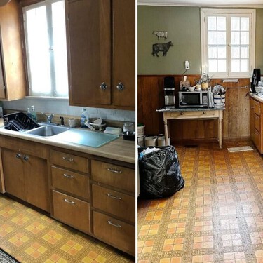 De cocina oscura y anticuada a espacio moderno y funcional: el cambio es espectacular