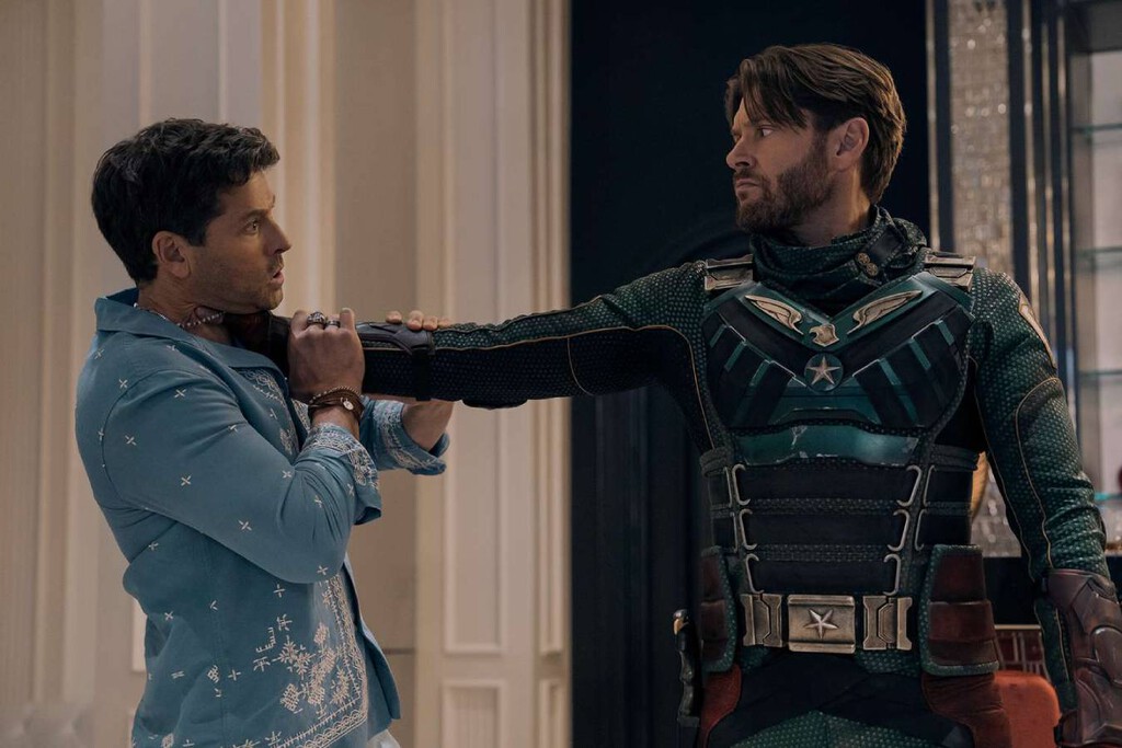 La temporada 5 de 'The Boys' nos sorprendió con una estrambótica secuencia que incluye un "festival de cameos" y un reencuentro de 'Supernatural' cargado de violencia