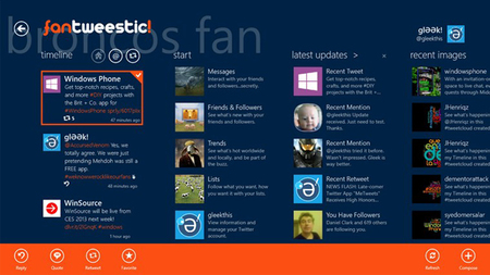 fantweestic!, un temático cliente de Twitter