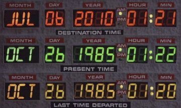 Marty McFly está a punto de llegar a nuestra época