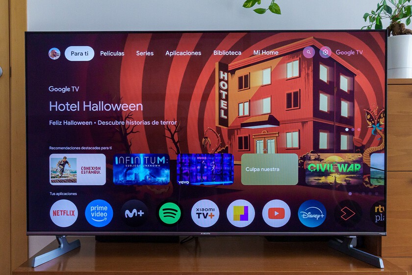 Android TV Pantalla de inicio