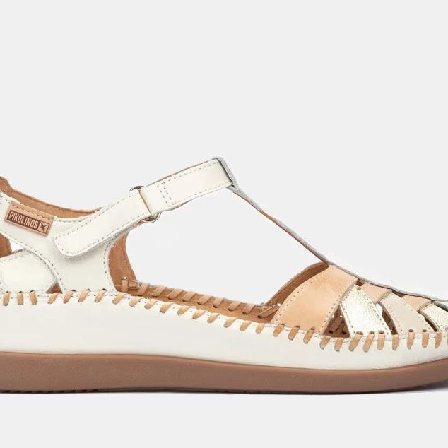 Cangrejeras Cadaqués de mujer en piel cierre adherente

