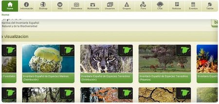 Biodiversia, plataforma interactiva del Inventario Español del Patrimonio Natural y la Biodiversidad