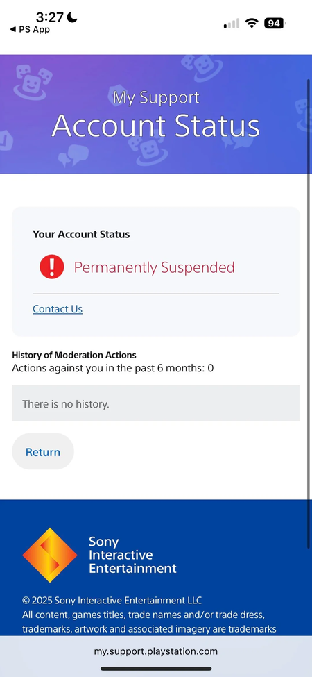 Usuario Reddit Baneado Playstation