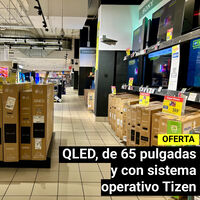 Carrefour tiene ahora a precio de outlet esta tele QLED Samsung de 65 pulgadas con Google TV