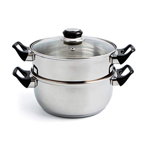 Quid Gastro Fresh Set Vaporera Y Cacerola Acero Inoxidable 22cm