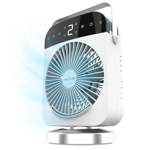 Cecotec EnergySilence 600 DeskChill Smart Rotate. Climatizador de Sobremesa 10W