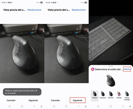 mover elementos de una foto a otra en un Galaxy