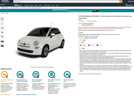Fiat 500 Renting Amazon
