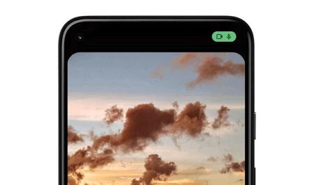 Android 12 プライバシー カメラ インジケーター