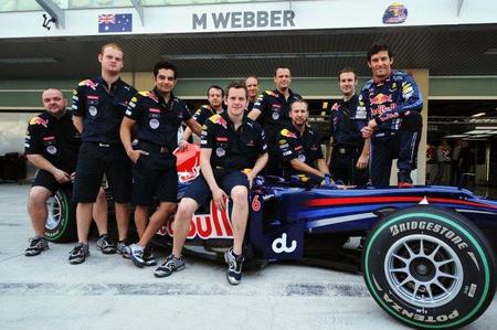 Mark Webber corrió los cuatro últimos Grandes Premios con el hombro lesionado