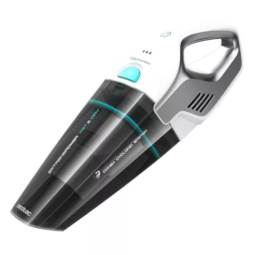 Cecotec Aspirador de Mano Conga Immortal ExtremeSuction 7,4 V Hand. Aspira sólidos y liquidos,Ligero y sin Bolsas, Tiempo de autonomía 20 Minutos, 7,4 V, Tecnología ciclónica