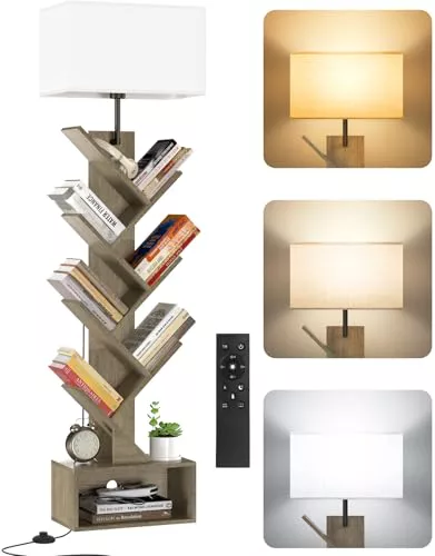 OUTONLIFE Pequeña Librería en Forma de Árbol con Luz