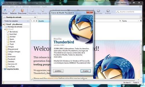 Thunderbird 3 Beta 2