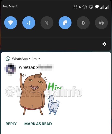 Preview stickers