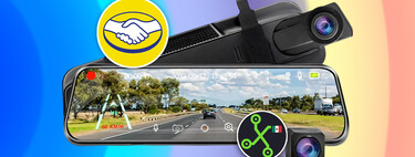 Este espejo retrovisor con pantalla touch puede grabar lo que sucede al frente y detrás de tu carro: en oferta por 779 pesos 