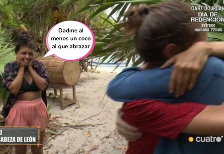 El emocionante (y bilingüe) reencuentro entre Palito Dominguín y su novio en 'Supervivientes': Harry se hace un curso intensivo de español para sorprenderla