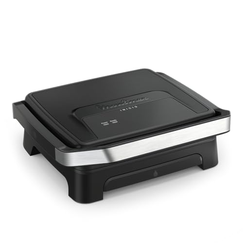 Moulinex Inicio, Plancha de Paninis y Grill 2 en 1, 2000W Potencia, Placas Antiadherentes, Superficie Amplia, Rápido Calentamiento, Fácil de Limpiar, Bandeja de Goteo, Apta Lavavajillas, GI2718